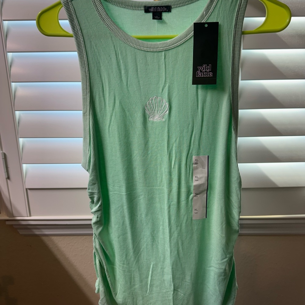Wild Fable Light Green Tank Top